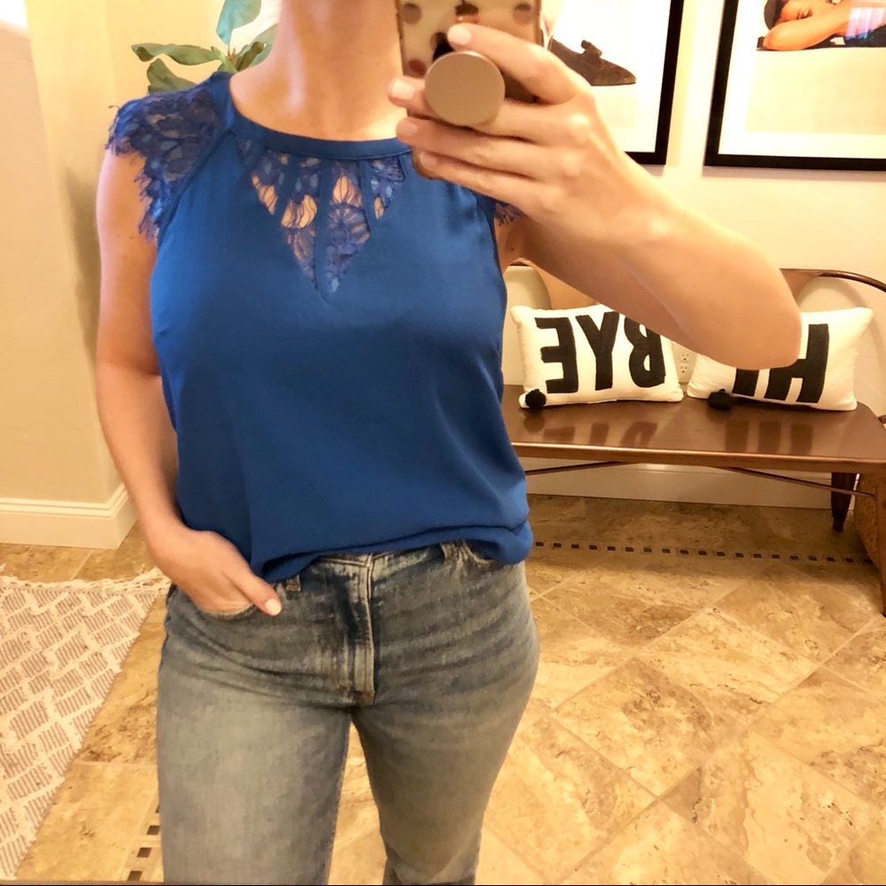 Lace Inset Top